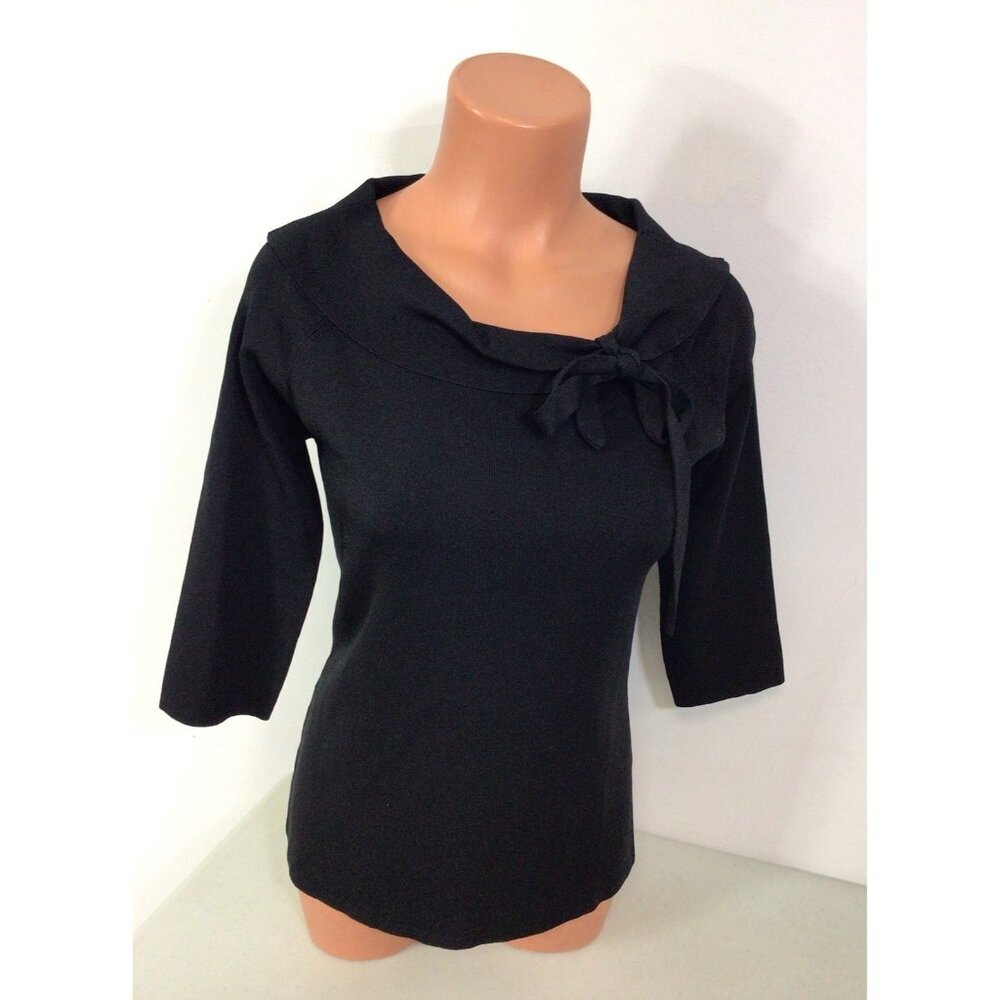 Joseph A Sweater Tie Neckline Womens XL